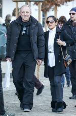 SALMA HAYEK ut in Gstaad, Switzerland 12/27/2015