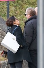 SALMA HAYEK ut in Gstaad, Switzerland 12/27/2015