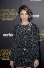 SARAH HYLAND at Star Wars: Episode VII – The Force Awakens Premiere in Hollywood 12/14/2015