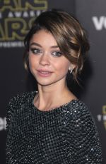 SARAH HYLAND at Star Wars: Episode VII – The Force Awakens Premiere in Hollywood 12/14/2015