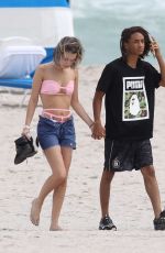 SARAH SNYDER in Bikini at a Beach in Miami 12/19/2015