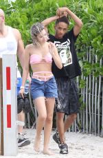 SARAH SNYDER in Bikini at a Beach in Miami 12/19/2015