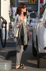 SELMA BLAIR at a Gas Station in Sherman Oaks 12/05/2015