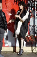 SELMA BLAIR on the Set of American Crime Story in Hollywood 12/15/2015