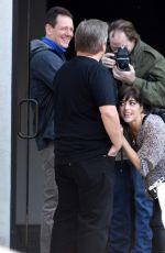 SELMA BLAIR on the Set of American Crime Story in Hollywood 12/21/2015