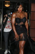 SERENA WILLIAMS Leaves The Bowery Hotel in New York 12/15/2015