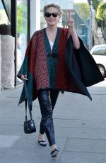 SHARON STONE Out Shopping Rugs in Beverly Hills 12/04/2015