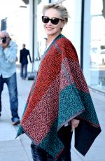 SHARON STONE Out Shopping Rugs in Beverly Hills 12/04/2015