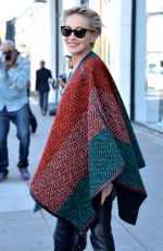 SHARON STONE Out Shopping Rugs in Beverly Hills 12/04/2015
