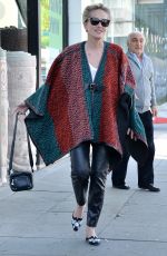 SHARON STONE Out Shopping Rugs in Beverly Hills 12/04/2015