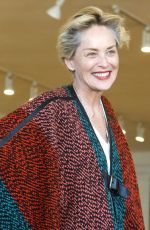 SHARON STONE Out Shopping Rugs in Beverly Hills 12/04/2015