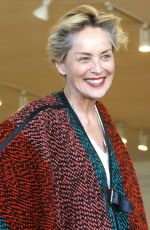 SHARON STONE Out Shopping Rugs in Beverly Hills 12/04/2015