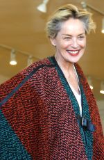 SHARON STONE Out Shopping Rugs in Beverly Hills 12/04/2015