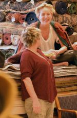 SHARON STONE Out Shopping Rugs in Beverly Hills 12/04/2015