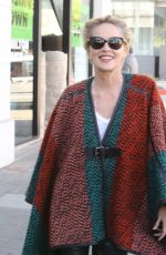 SHARON STONE Out Shopping Rugs in Beverly Hills 12/04/2015