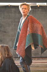 SHARON STONE Out Shopping Rugs in Beverly Hills 12/04/2015
