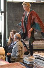 SHARON STONE Out Shopping Rugs in Beverly Hills 12/04/2015