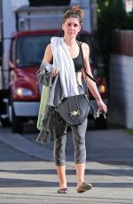 SHENAE GRIMES at a Yoga Class in Los Angeles 12/02/2015