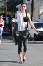 SHENAE GRIMES at a Yoga Class in Los Angeles 12/02/2015