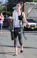 SHENAE GRIMES at a Yoga Class in Los Angeles 12/02/2015