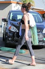 SHENAE GRIMES at a Yoga Class in Los Angeles 12/02/2015