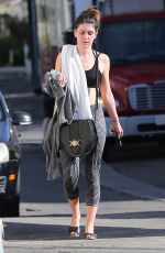 SHENAE GRIMES at a Yoga Class in Los Angeles 12/02/2015