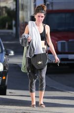 SHENAE GRIMES at a Yoga Class in Los Angeles 12/02/2015
