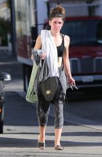 SHENAE GRIMES at a Yoga Class in Los Angeles 12/02/2015