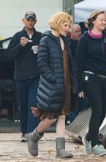 SIENNA MILLER on the Set of Live by Night in Los Angeles 12/11/2015