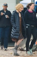SIENNA MILLER on the Set of Live by Night in Los Angeles 12/11/2015