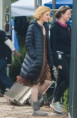 SIENNA MILLER on the Set of Live by Night in Los Angeles 12/11/2015