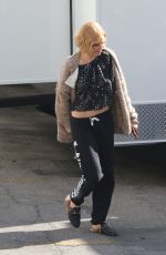 SIENNA MILLER on the Set of Live by Night Movie in Los Angeles 12/04/2015