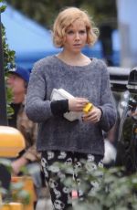 SIENNA MILLER on the Set of Live by Night Movie in Los Angeles 12/10/2015