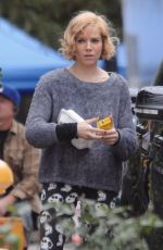SIENNA MILLER on the Set of Live by Night Movie in Los Angeles 12/10/2015