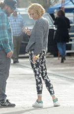 SIENNA MILLER on the Set of Live by Night Movie in Los Angeles 12/10/2015