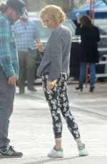 SIENNA MILLER on the Set of Live by Night Movie in Los Angeles 12/10/2015