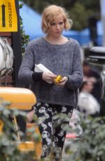 SIENNA MILLER on the Set of Live by Night Movie in Los Angeles 12/10/2015