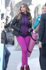 SOFIA VERGARA on the Set of Modern Family in Los Angeles 12/17/2015