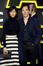 SOPHIE HUNTER at Star Wars: The Force Awakens Premiere in London 12/16/2015