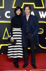 SOPHIE HUNTER at Star Wars: The Force Awakens Premiere in London 12/16/2015