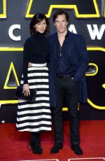 SOPHIE HUNTER at Star Wars: The Force Awakens Premiere in London 12/16/2015