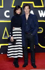 SOPHIE HUNTER at Star Wars: The Force Awakens Premiere in London 12/16/2015