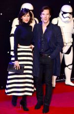 SOPHIE HUNTER at Star Wars: The Force Awakens Premiere in London 12/16/2015