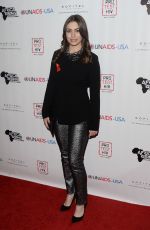 SOPHIE SIMMONS at Inaugural World Aids Day Benefit in Los Angeles 12/01/2015