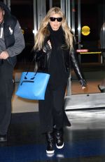 STACY FERGIE FERGUSON at JFK Airport in New York 12/04/2015
