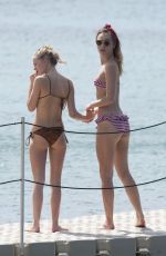 SUKI and IMMY WATERHOUSE in Bikinis at a Beach in Barbados 122/27/2015