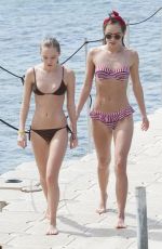 SUKI and IMMY WATERHOUSE in Bikinis at a Beach in Barbados 122/27/2015