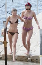 SUKI and IMMY WATERHOUSE in Bikinis at a Beach in Barbados 122/27/2015