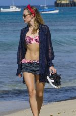 SUKI and IMMY WATERHOUSE in Bikinis at a Beach in Barbados 122/27/2015