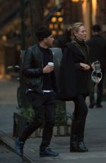 UMA THURMAN Out for Coffe